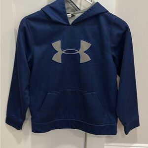 Under Armour Boys Navy Print Hoodie